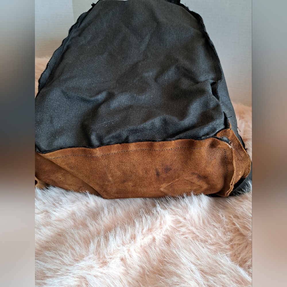 Vintage 90's JANSPORT backpack leather bottom - Picture 10 of 12